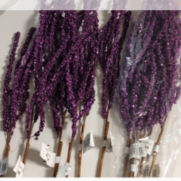 Glitter Hanging Berry Spray Dark Purple - Picture 2 of 7